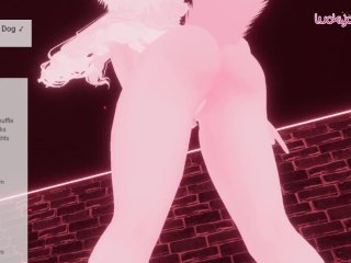 cat girl, dance, thighs, tail