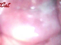 クスコで広げたおまんこ内部♥ アクメキメまくった後の 膣内と子宮口の観察 - Screenshot 11 of 16 - 子宮口