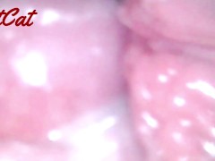 クスコで広げたおまんこ内部♥ アクメキメまくった後の 膣内と子宮口の観察 - Screenshot 5 of 16 - 観察