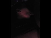 Preview 6 of Sucking Cock and letting daddy fuck my face while I finger my wet pussy