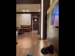 Indian Sissy Femboy Crossdresser Jessica in Black Slit Dress Masturbation, High heels Walk, analplay