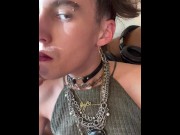 Preview 6 of cute tranny smokes and shows you her feet before masturbating (pt 1 full video on OF)