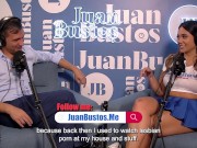 Preview 2 of Rebecca has an orgy with 3 girls, put harness and fucked him | Juan Bustos Podcast