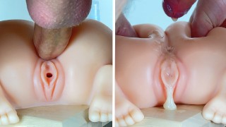 Crying Inside This Tiny Ass Little Creampie Sex Doll
