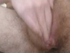 Masterbating and peeing with a nice view of my big clit
