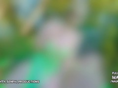 Fairy Girl TINKERBELL goes HENTAI - Public Outdoor Amateur Elf Cosplay (Ahegao, Sloppy Blowjob, UwU)
