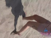 Preview 2 of Drive along the California coast with amateur Renee Rose roadhead and footjob POV