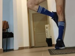 My skinny legs with socks and shoes