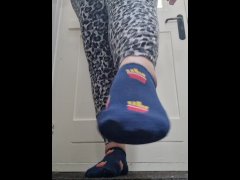 Lovely feet play So much joy with turning circles. Do you thing my feet are delicious with the sock.