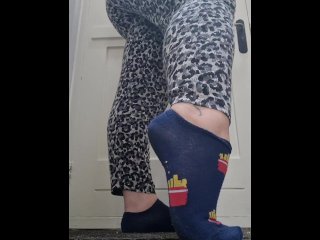 exclusive, big ass, foot fetish socks, vertical video