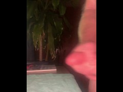 Double cock ring makes a spraying cum