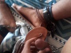 sandals masturbation bondage