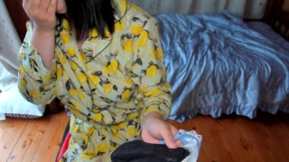 自分の生理用布ナプキンから強烈な刺激臭がして 咳と吐き気が止まらない日本人女性