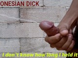 INDONESIAN DICK - I Don't Know How Long I Hold It In. But as soon as I cumshot, it comes out a lot