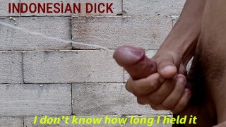 INDONESIAN DICK - I Don't Know How Long I Hold It In. But as soon as I cumshot, it comes out a lot