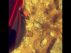 Public Hiking with Vibrator on my HARD Cock!