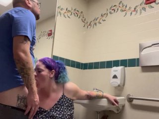 creampie, public sex, airport bathroom, amateur