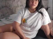 Preview 2 of Thick Asian JOI Strip Australian Slut helps you cum in the morning