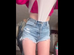 Female gets Front Atomic Wedgie