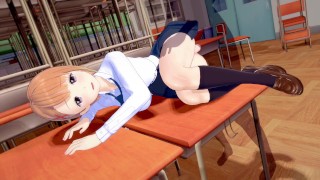 Mieruko futa fucks Hana in the school infirmary - Mieruko - chan hentai.