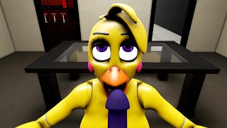 FNAF sexy Chica haciendo mamada