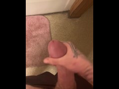 Jacking off and cumming