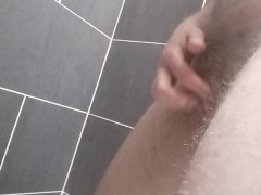 Quick standing shower piss