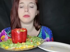 asmr mukbang feederism poivron énorme et brick