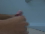 Preview 5 of [Japanese ASMR for women]Masochist man cumshots and eats thick semen with underwater masturbation af