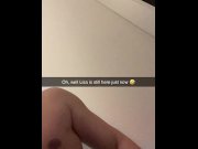 Preview 4 of 18 year old girlfriend cheats on her boyfriend with her best friend on snapchat