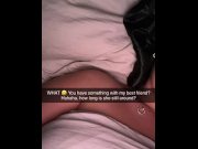 Preview 5 of 18 year old girlfriend cheats on her boyfriend with her best friend on snapchat