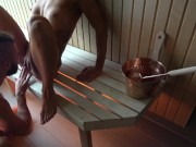 Preview 3 of Risky Sauna Sex With A Fitness Slut