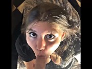 Preview 2 of 18 Year Old French Gothgirl at the church ! - Aheago Creampie