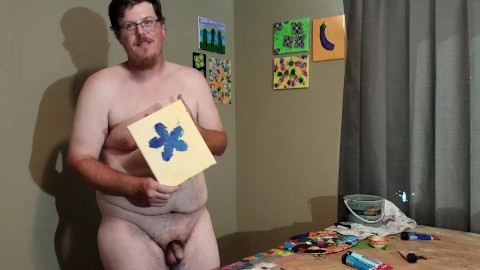 Dong Ross dick painting session: Ocean Starfish?