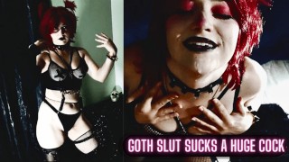 You're Invited Over By The Strange Goth Girl To Get Sucked Up