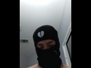 Preview 4 of Masked man moans for you while playing with his cock *Moaning, Whimpering*