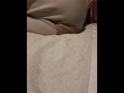 Preview 2 of I drank to much and wet the bed, Only thing left to do is finger my wet pussy from behind
