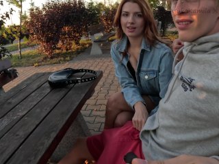 exclusive, real couple, public blowjob, verified amateurs