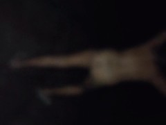 Dared friends wife to skinny dip w me camping after her man went to bed-nude hike back to tent pt1