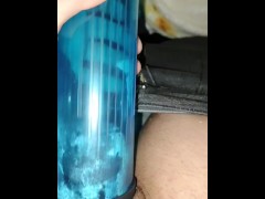 Curious Transmale uses your Penis Pump while you're away