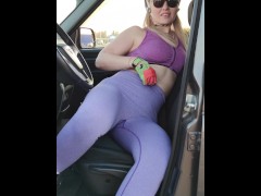 Public risky flashes while people around)