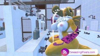 Public Bathroom Masterbation Sneezing Pixels PornHub Exculsive