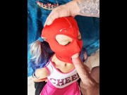 Preview 2 of ☆Dollification☆ HEAD Cheerleader Spit On, Cock-Slapped & Face-Fucked (fans.ly/r/Princessplaytime)