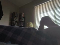Slapping cock hard