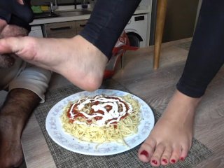 kink, femdom, foot eating, fetish