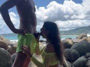 Preview 4 of Real Couple having passionate sex on the beach by the ocean