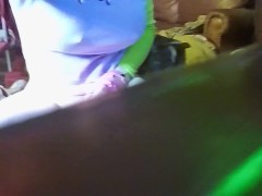 femboy trap being creative with sex toy