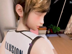 バレーボール女子身長180cm　バック - Screenshot 13 of 16 - 3dhentai