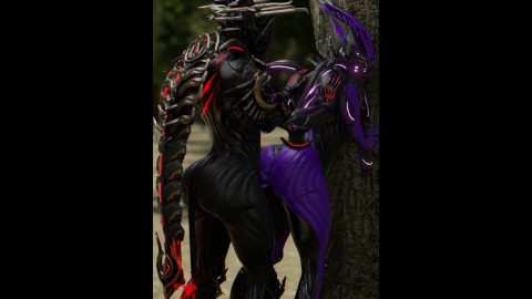 Valkyr Warframes Fucking Against a Tree