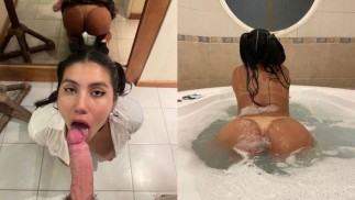 Morocha sees me bathing and can't stand the urge